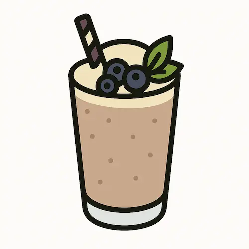 バナナブルーベリーシェイク